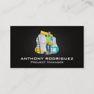 Carte De Visite Collecteur bleu   Construction