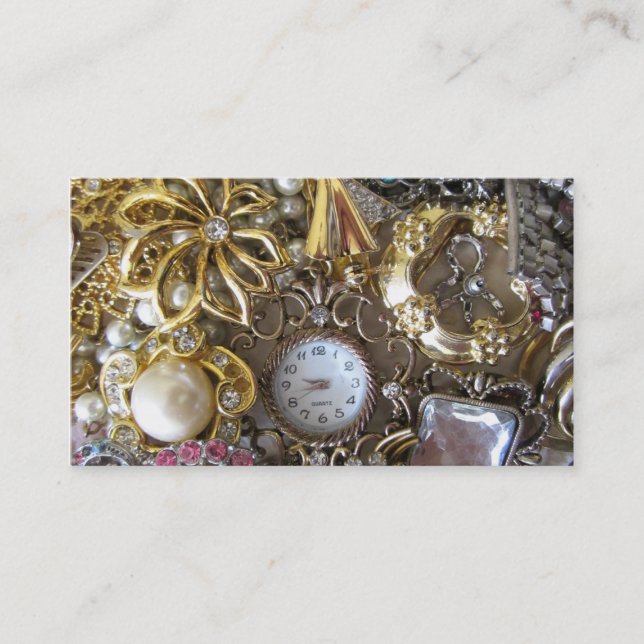 Carte De Visite collection bling bling de bijoux (Devant)