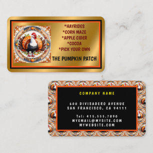 Carte De Visite Collection d'automne du Citrouille Thanksgiving mo