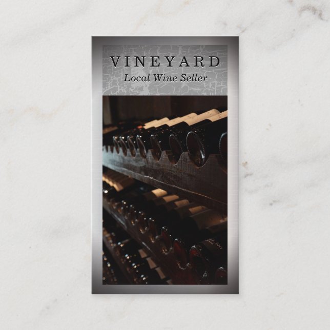 Carte De Visite Collection de bouteilles de vin (Devant)