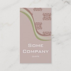 Carte De Visite Collection d'ondes Damask (Brown)