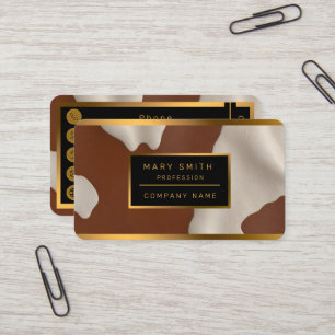 Carte De Visite Collection élégante de luxe tendance en faux cuir 