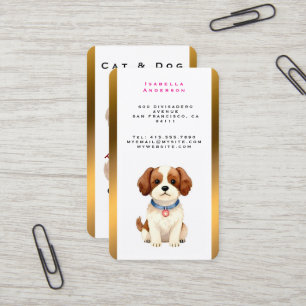 Carte De Visite Collection élégante personnalisée pour animaux de