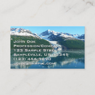 Carte De Visite College Fjord I Photographie de l'Alaska Belle