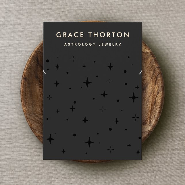Carte De Visite Collier noir étoile céleste Braceley (Créateur téléchargé)