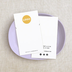 Carte De Visite Collier Pendentif Personnalisé Ajouter Logo Porte-