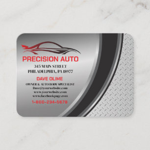 Carte De Visite Collison Détail de la peinture de voiture personna