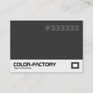 Carte De Visite Color Factory - gris foncé (333333)