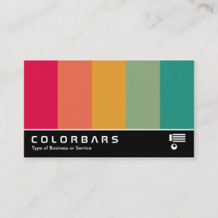 Carte De Visite Colorbars à écran large 02