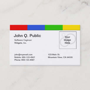 Carte de visite coloré