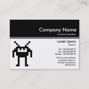 Carte De Visite Colorez l'en-tête III v2 - noir - Nanobot