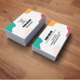 Carte De Visite Colorful Freestyle Art Psychologist
