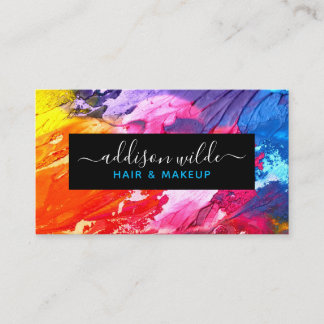 Carte De Visite Colorful Moderne Abstrait personnalisé