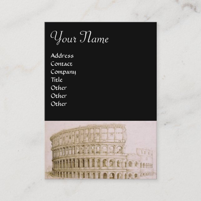 Carte De Visite COLOSSEUM /Architecture antique, Architecte (Devant)