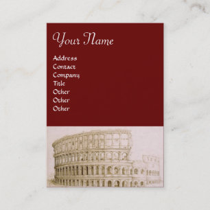 Carte De Visite COLOSSEUM Architecture Classique, Architecte Brown