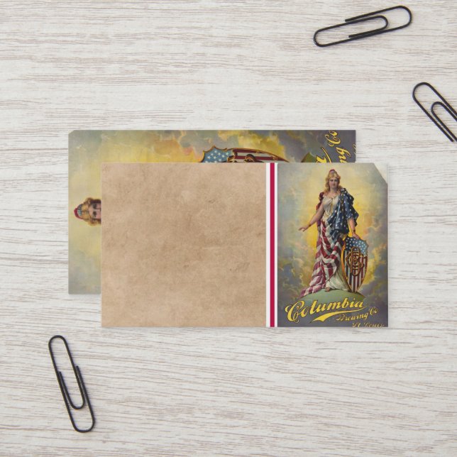 Carte De Visite Columbia Brewing (Devant/Arrière en situation)