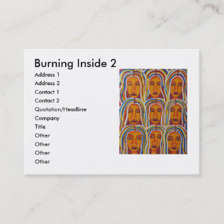 Carte De Visite Combustion à l'intérieur de 2