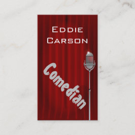 Carte De Visite Comédien Entertainment Comedy Club Théâtre