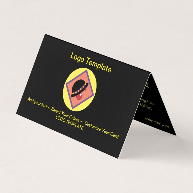Carte De Visite Comedy Funny Entertainer Logo Modèle (Devant)