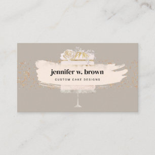 Carte De Visite Commandes de traiteur pour gâteaux de mariage