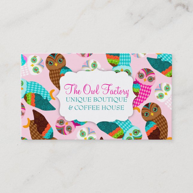 Carte De Visite Comment maintenant petits hiboux ? (Devant)