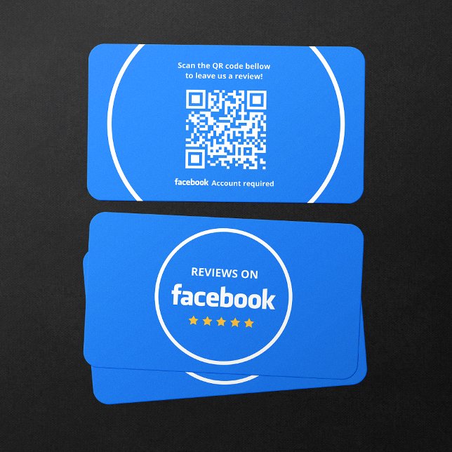 Carte De Visite Commentaires Facebook Évaluer Mon entreprise 5 éto (Créateur téléchargé)