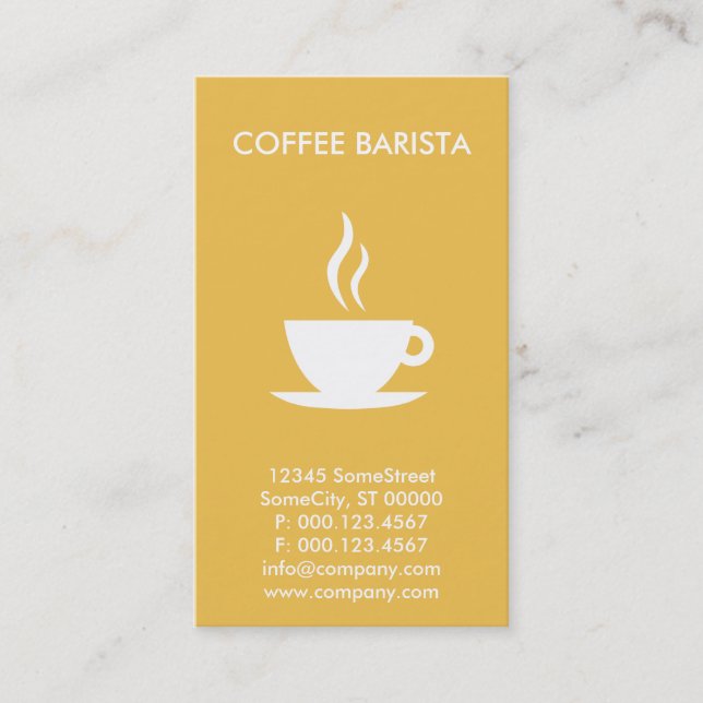 Carte De Visite commerce café-bar personnalisé (Devant)