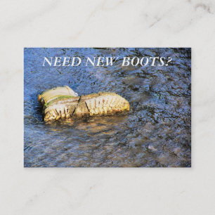 CARTE DE VISITE COMMERCES. NOUVELLES BOOTS. UK