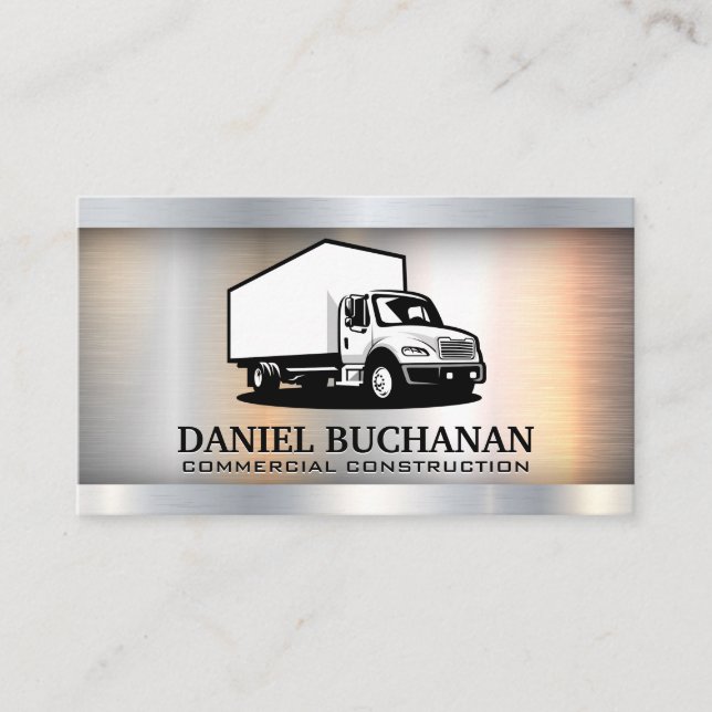 Carte De Visite Commercial Truck Driver | Transport (Devant)