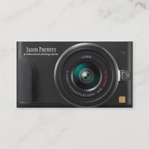 Carte de visite compact de photographe d'appareil