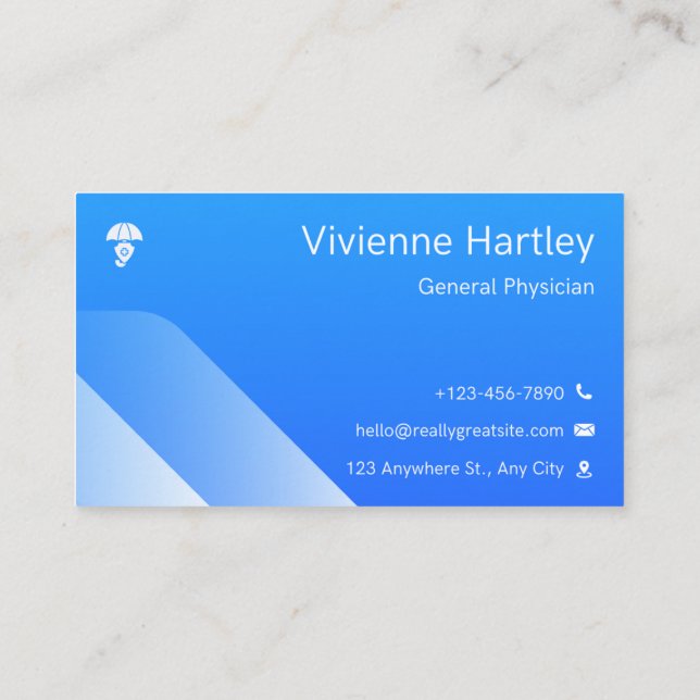 Carte De Visite Compassionate Care Physician business card (Dos)