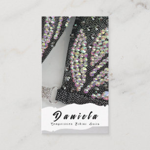 Carte De Visite Compétition de Fitness Bikini Crystal Convient aux