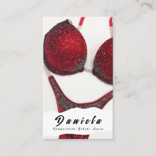 Carte De Visite Compétition de Fitness Bikini Crystal Convient aux