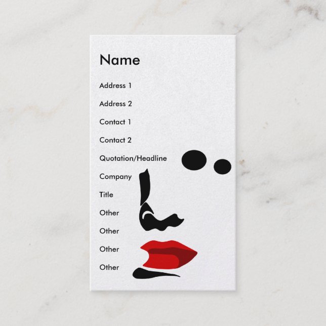Carte De Visite composez (Devant)