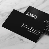 Compositeur de musique de code QR noir clair