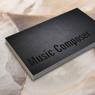 Carte De Visite Compositeur de musique Typographie minimaliste Noi