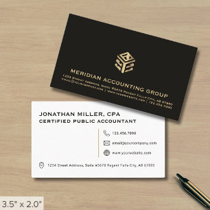 Carte De Visite Comptabilité professionnelle intemporelle