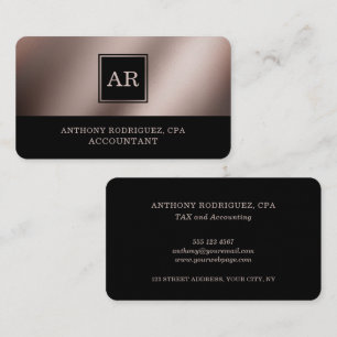 Carte De Visite Comptable Agréé Professionnel Élégant