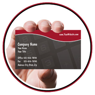 Carte De Visite Comptable CPA avec calculateur