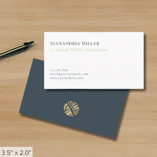 Carte De Visite Comptable minimaliste moderne