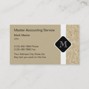 Carte De Visite Comptable moderne Businesscards