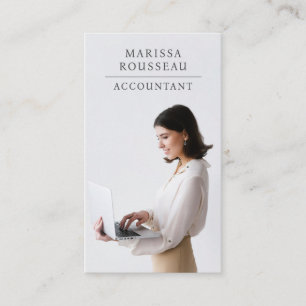 Carte De Visite Comptable photo professionnelle moderne