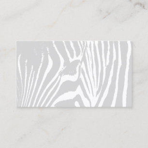 Carte De Visite Concepteur abstrait de motif de zèbre