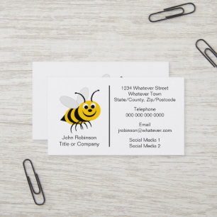 Carte De Visite Concepteur d'abeilles Apiculteur