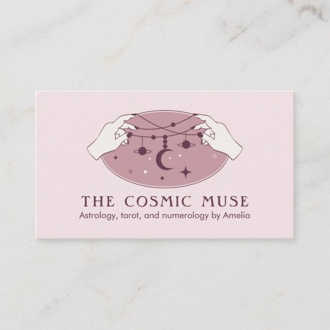 Carte De Visite Concepteur de bijoux spirituels, astrologue, psych (Devant)