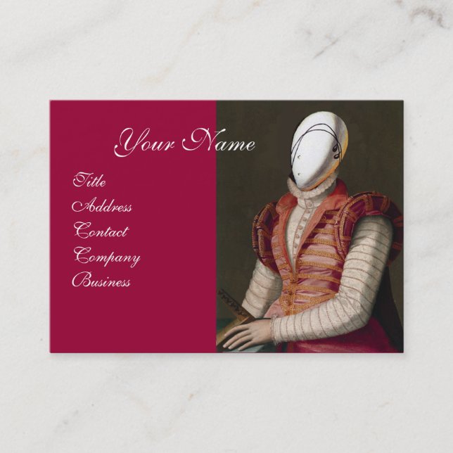 CARTE DE VISITE CONCEPTEUR DE COSTUME THÉATRIQUE MODE RENAISSANCE (Devant)