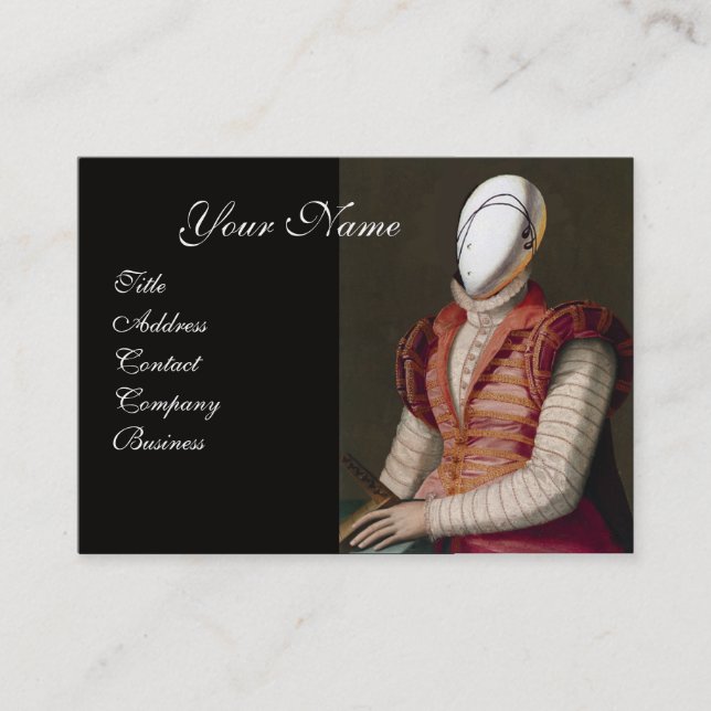 CARTE DE VISITE CONCEPTEUR DE COSTUME THÉATRIQUE MODE RENAISSANCE (Devant)