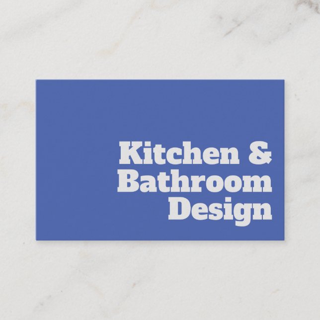Carte De Visite Concepteur de cuisine et salle de bain (Devant)