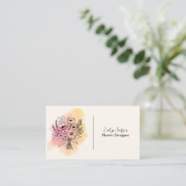 Carte De Visite Concepteur de fleurs/Magasin de fleurs/Fleuriste