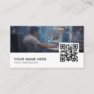 Carte De Visite Concepteur de jeux vidéo Code QR